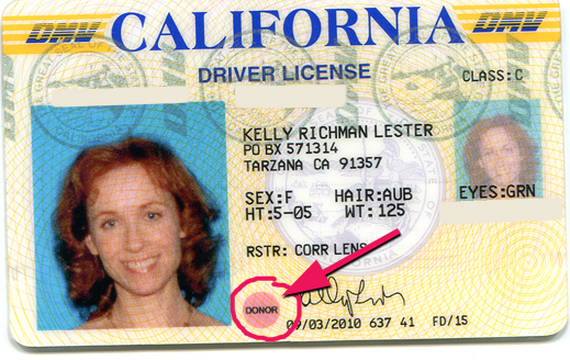 How To Remove Organ Donor From Drivers License California